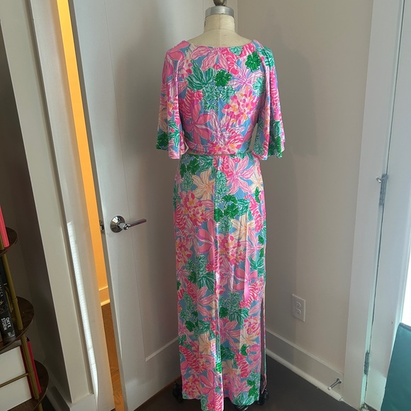 Lilly Pulitzer Pink and Green Floral Skirt Set - Picture 4 of 7